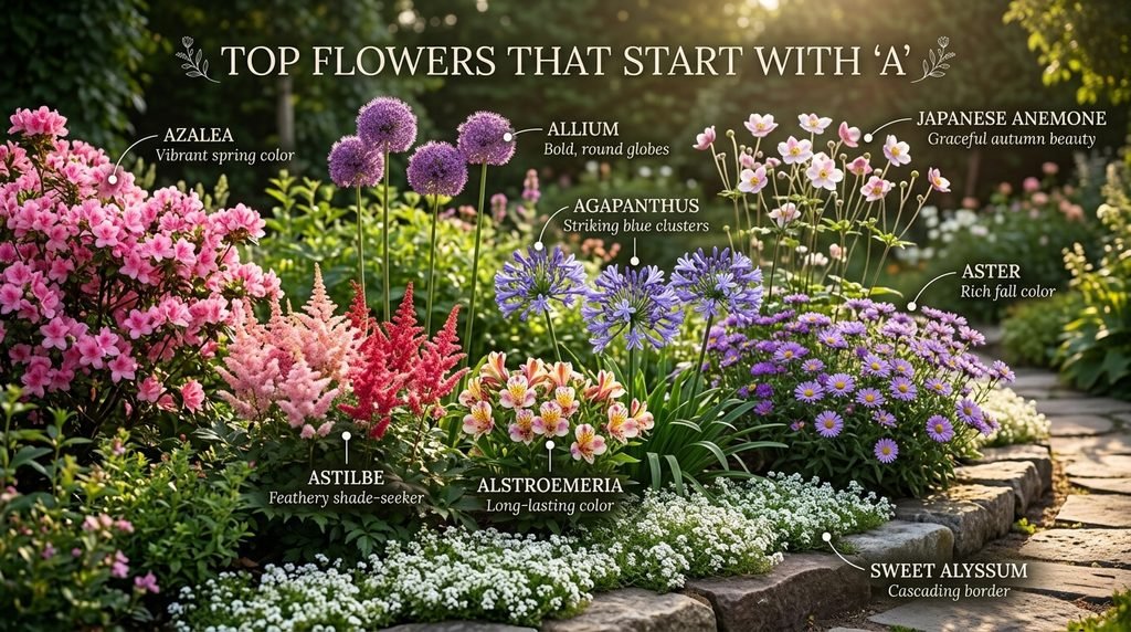 Quick Answer: Top Flowers That Start With A