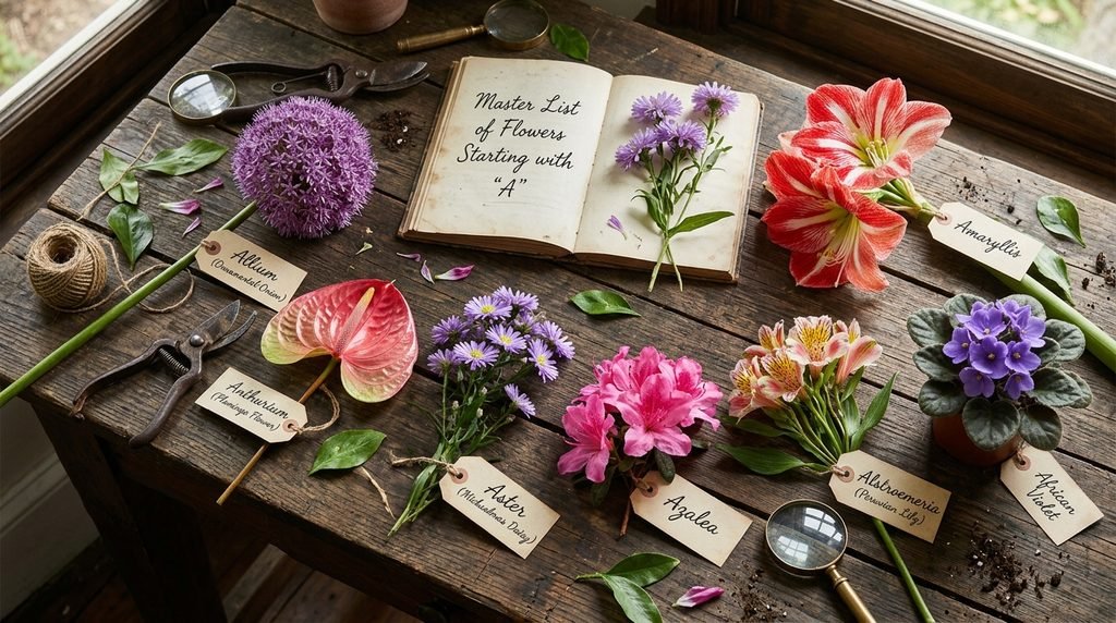 Master List of Flowers That Start With A